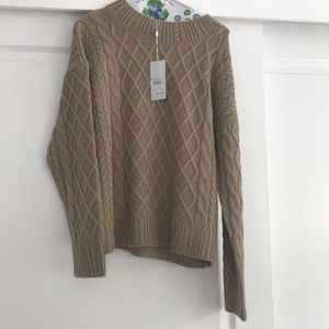 Cable knit sweater